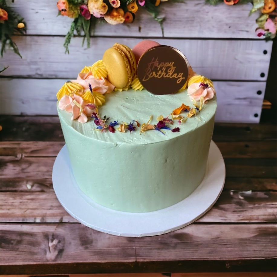 Floral with macarons