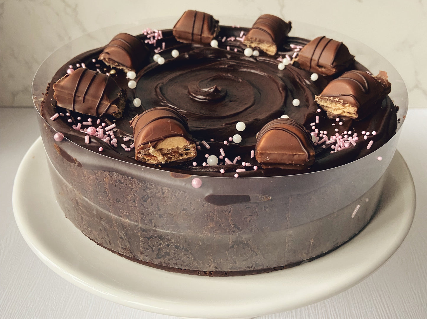 Kinder brownie cake