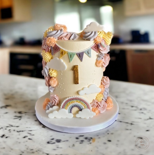 Pastel Rainbow Cake