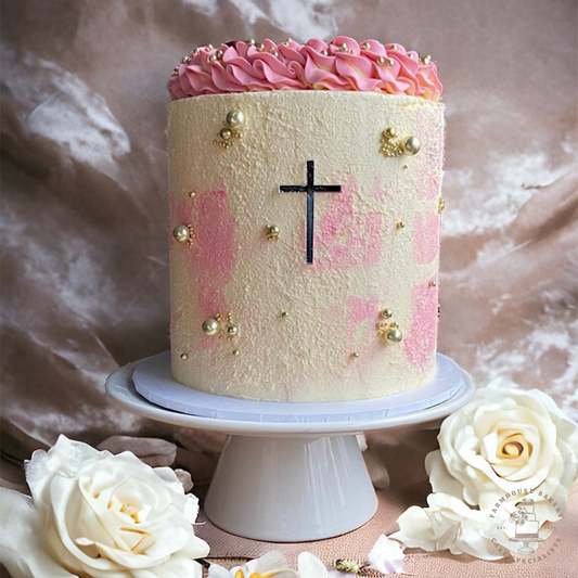 Velvet texture communion cake