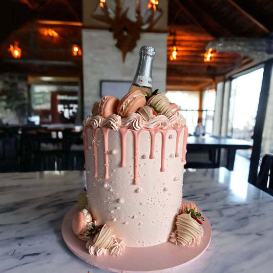 Pink Prosecco Cake